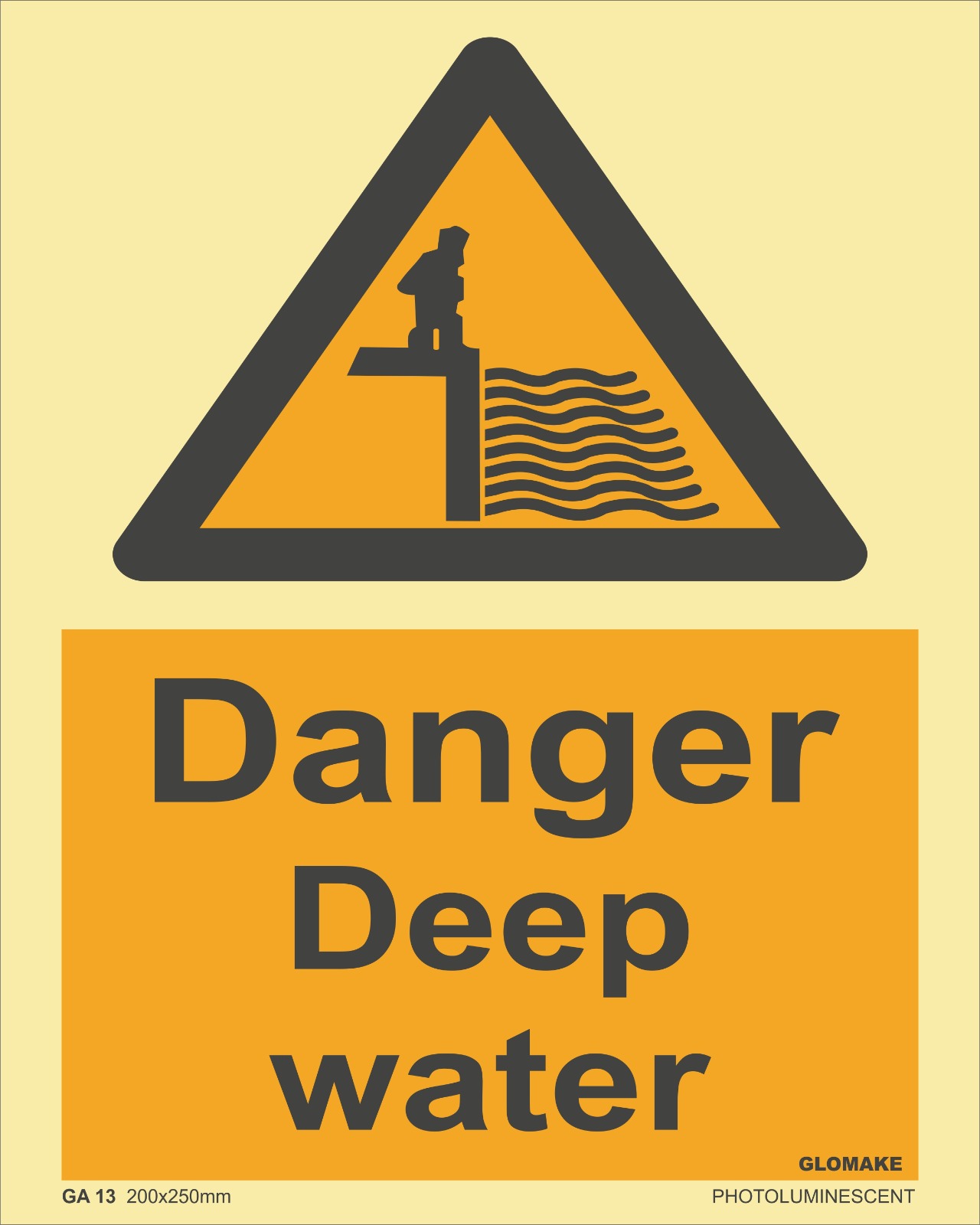 DANGER DEEP WATER 
(GA 13)
